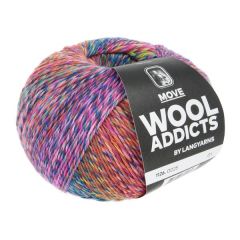 Wooladdicts MOVE 4ply by Lang Yarns (20) Blauw / Groen / Oranje / Roze                   
                            