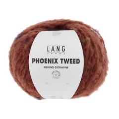 Lang Yarns PHOENIX TWEED (62) Rood bij de Breiboerderij                             