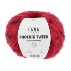 Lang Yarns PHOENIX TWEED (62) Rood bij de Breiboerderij                             