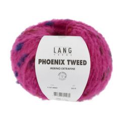 Lang Yarns PHOENIX TWEED (88) Petrol bij de Breiboerderij                            