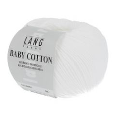 Lang Yarns Baby Cotton (01) Wit bij de Breiboerderij