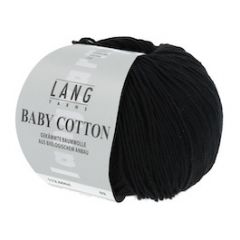 Lang Yarns Baby Cotton (04) Zwart bij de Breiboerderij