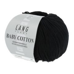 Lang Yarns Baby Cotton (04) Zwart bij de Breiboerderij
                                                        