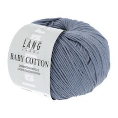 Lang Yarns Baby Cotton (33) Grijsblauw bij de Breiboerderij