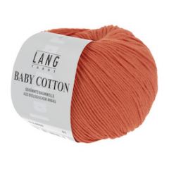 Lang_Yarns_Baby_Cotton_59_Donker_Oranje_bij_de_Breiboerderij                            