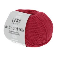 Lang Yarns Baby Cotton (60) Rood bij de Breiboerderij