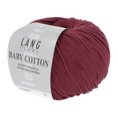 Lang Yarns Baby Cotton (61) Donkerrood bij de Breiboerderij                            