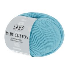 Lang Yarns Baby Cotton (79) Turkoois bij de Breiboerderij