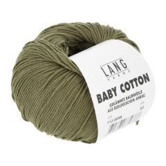 Lang Yarns Baby Cotton (98) Olijf bij de Breiboerderij                            