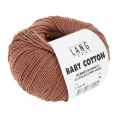Lang Yarns Baby Cotton (218) Donkergroen bij de Breiboerderij                            