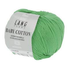 Lang Yarns Baby Cotton (216) Appel Groen bij de Breiboerderij