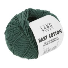 Lang Yarns Baby Cotton (218) Donkergroen bij de Breiboerderij                            