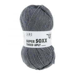 Lang Yarns Super SOXX Tweed 6 ply (05) Grijs (leverbaar half maart '26)