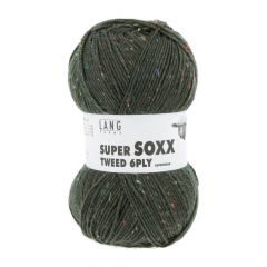 Lang Yarns Super SOXX Tweed 6 ply (18) Groen (leverbaar half maart '26)