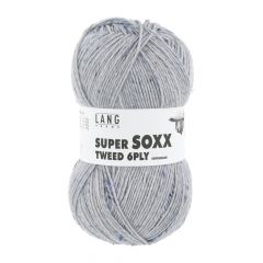 Lang Yarns Super SOXX Tweed 6 ply (33) Blauwgrijs (leverbaar half maart '26)