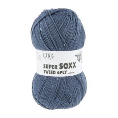 Lang Yarns Super SOXX Tweed 6 ply (34) Denim (leverbaar half maart '26)