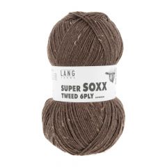 Lang Yarns Super SOXX Tweed 6 ply (68) Koffie (leverbaar half maart '26)