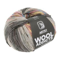 Wooladdicts by Lang Yarns ARTSY (01) Grijs gemeleerd bij de Breiboerderij                            