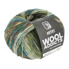 Wooladdicts by Lang Yarns ARTSY (0807 Groen / Petrol bij de Breiboerderij                            