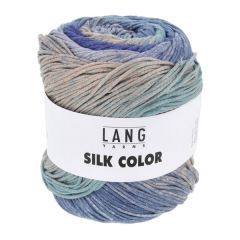 Lang Yarns SILK COLOR (07) Blauw bij de Breiboerderij                            