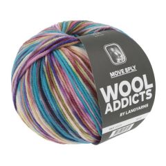 Wooladdicts by Lang Yarns MOVE 8 ply (05) Blauw / Paars bij de Breiboerderij                            
