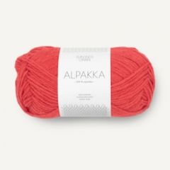 Sandnes Garn Alpakka (4008) Poppy - Klaproos bij de Breiboerderij                            
