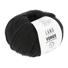 Lang Yarns Venus (04) Zwart bij de Breiboerderij                            