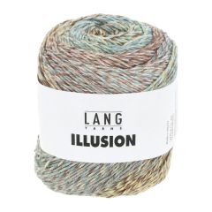 Lang Yarns ILLUSION (07) Olijf / Geel / Bruin / Oranje bij de Breiboerderij                            