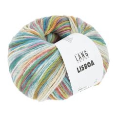 Lang Yarns LISBOA (03) Groen / Roze / Oranje / Aqua                            