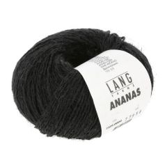 Lang Yarns ANANAS (04) Zwart bij de Breiboerderij                            
