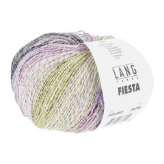 Lang Yarns FIESTA (07) Rood / Paars / Grijs / Licht groen
