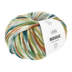 Lang Yarns MOSAIC (07) Roze / Bruin / Groen / Petrol bij de Breiboerderij                            