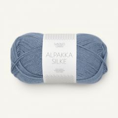 Sandnes Garn Alpakka Silke (6052) Jeans Blauw bij de Breiboerderij