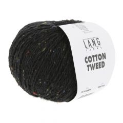 Lang Yarns Cotton Tweed (04) Zwart