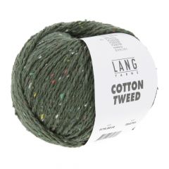 Lang Yarns Cotton Tweed (18) Donkergroen