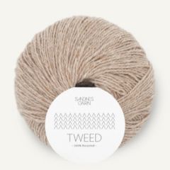 Sandnes Garn TWEED RECYCLED (2858) Beige bij de Breiboerderij                            