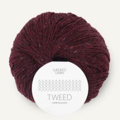 Sandnes Garn TWEED RECYCLED (4085) Wijn Rood bij de Breiboerderij                            