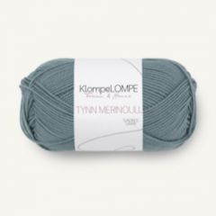 Sandnes Garn KlompeLOMPE Tynn Merinoull (7251) Blauw Petrol bij de Breiboerderij