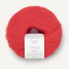 Sandnes Garn Tynn Silk Mohair (4008) Poppy - Klaproos bij de Breiboerderij                            