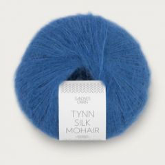 Sandnes Garn Tynn Silk Mohair (6044) Blauw bij de Breiboerij                            