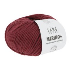lang yarns merino+ 152.0162 donker rood bij de Breiboerderij