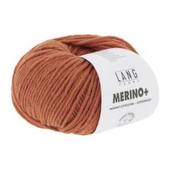 Lang Yarns Merino+ (359) Donker Oranje bij de Breiboerderij