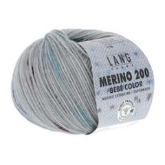 Lang Yarns Merino 200 Bébé Color (409) Roze gestreept bij de Breiboerderij