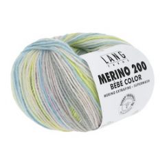 Lang Yarns Merino 200 Bébé Color (361) Grijs/Rood gespikkeld bij de Breiboerderij