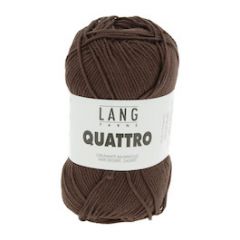 Lang Yarns Quattro (168) Donkerbruin bij de Breiboerderij  