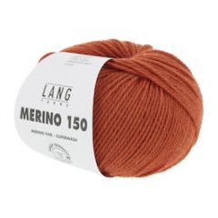 Lang Yarns Merino 150 Warm Oranje gemeleerd (259) bij de Breiboerderij                            