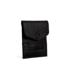 MUUD leren etui BERGEN Knit Collection - Black bij de Breiboerderij                            