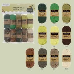 Scheepjes Catona Colour Pack - 24951 Cookies - 10 x 25 g