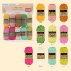 Scheepjes Catona Colour Pack - 24954 - Creamsicle - 10 x 25 g