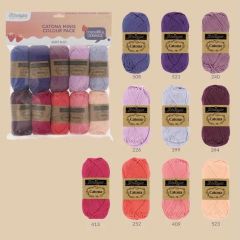 Scheepjes Catona Colour Pack - 24955 -Berry Bliss - 10 x 25 g